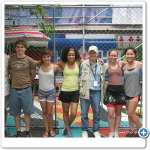 Rounded up the mural painting crew on July 9th: Director of Artistic Operations Justin Williams, Billy Mitchell, Annie Rochelle, Ashley Pratt, Dr. Bob, Lauren DeMarsh, Jimin Choe, and Valerie Chavez.