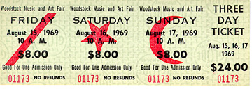 [Woodstock Ticket Front]