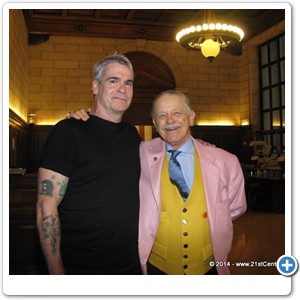 Host of "Ten Things You Didn't Know" Henry Rollins and Dr. Bob Hieronimus at the National Archives to talk about Francis Hopkinson.